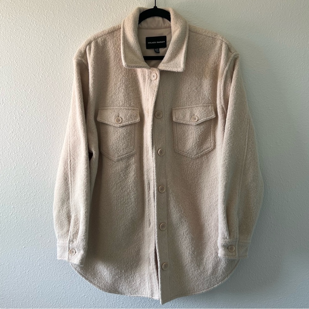 Oversized Fleece Shacket / Shirt Jacket Button Up